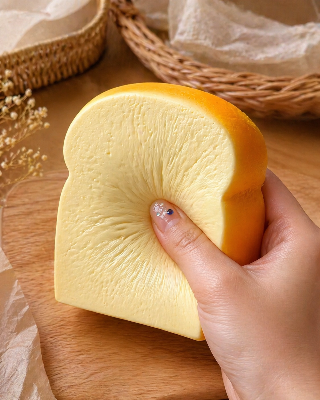 Loaf Slice Slow-Rising Squishy Collectible