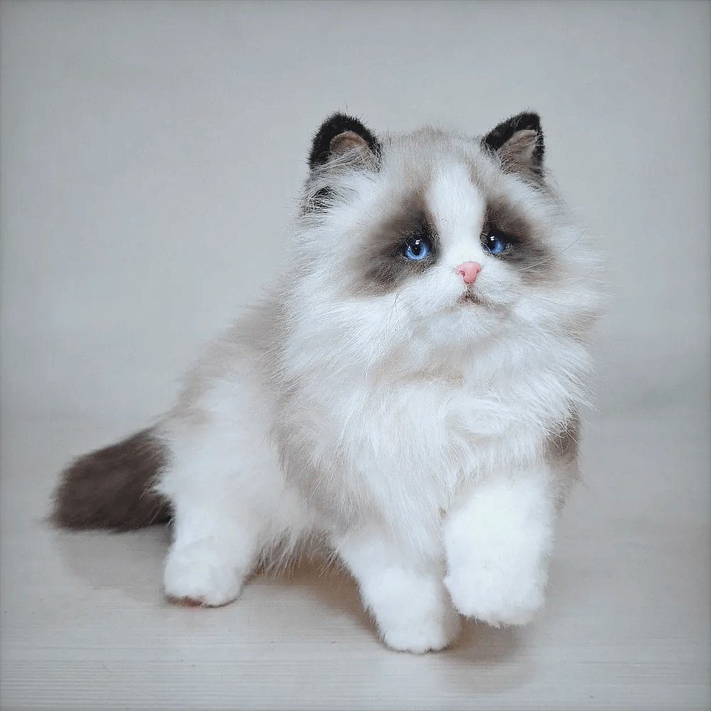 Lifelike Custom Felted Pet Figurine – Full-Body Memorial Keepsake