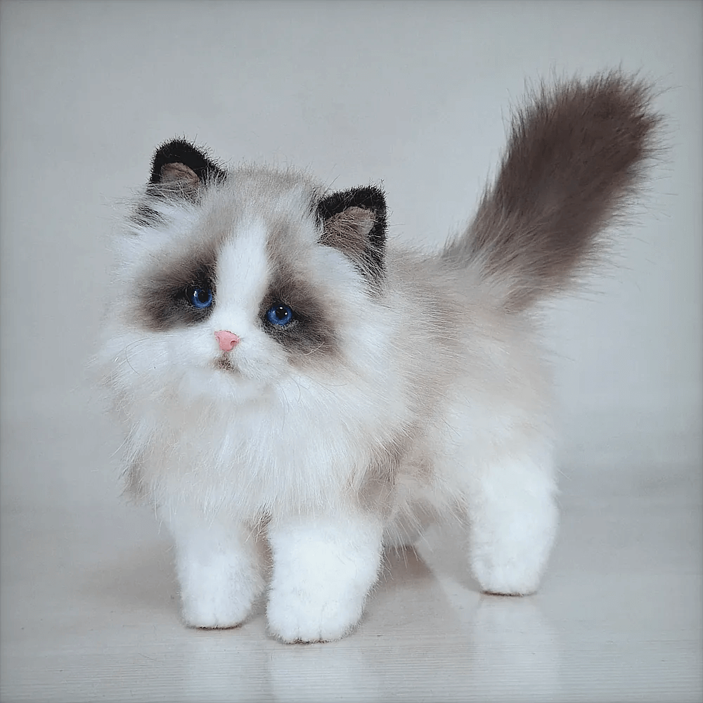 Lifelike Custom Felted Pet Figurine – Full-Body Memorial Keepsake