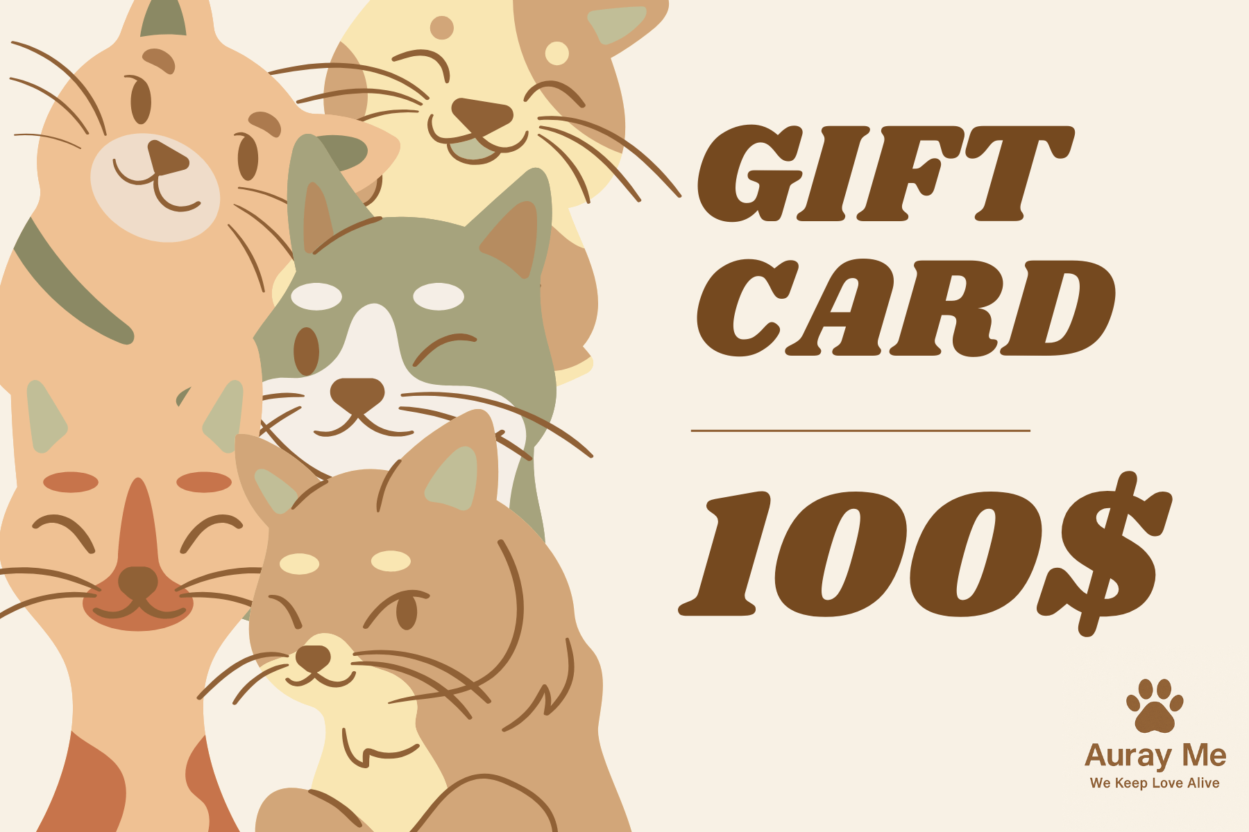 Auray Me Gift Card – Thoughtful & Flexible Gifting